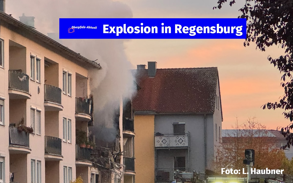 Nachtrag: Explosion in Regensburger Wohnhaus: Mehrere Verletzte