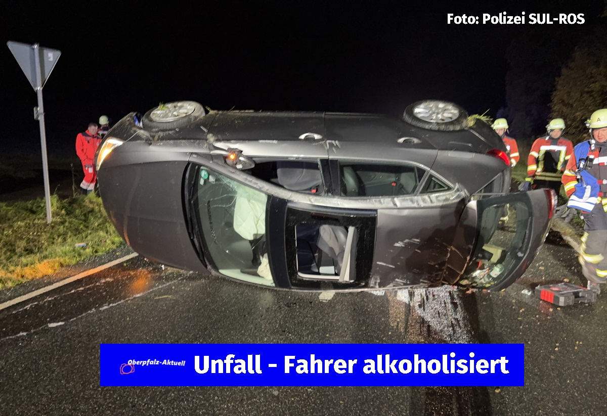 Seat überschlägt sich bei Birgland: Zwei Verletzte, Fahrer alkoholisiert