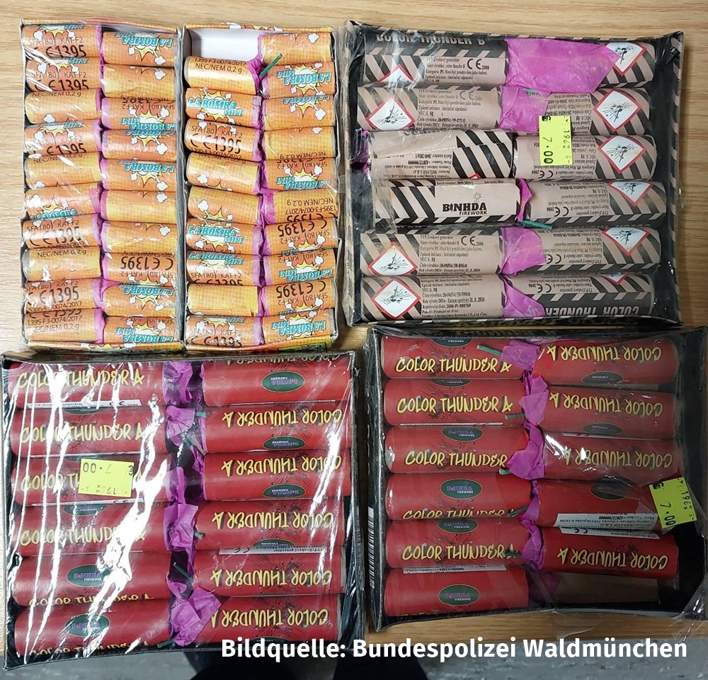 Illegale Böller, Bundespolizei, Furth im Wald