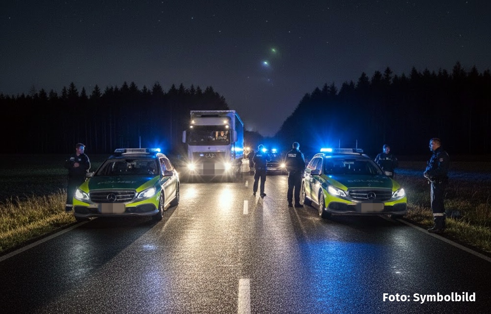 Teublitz, LKW, Polizei