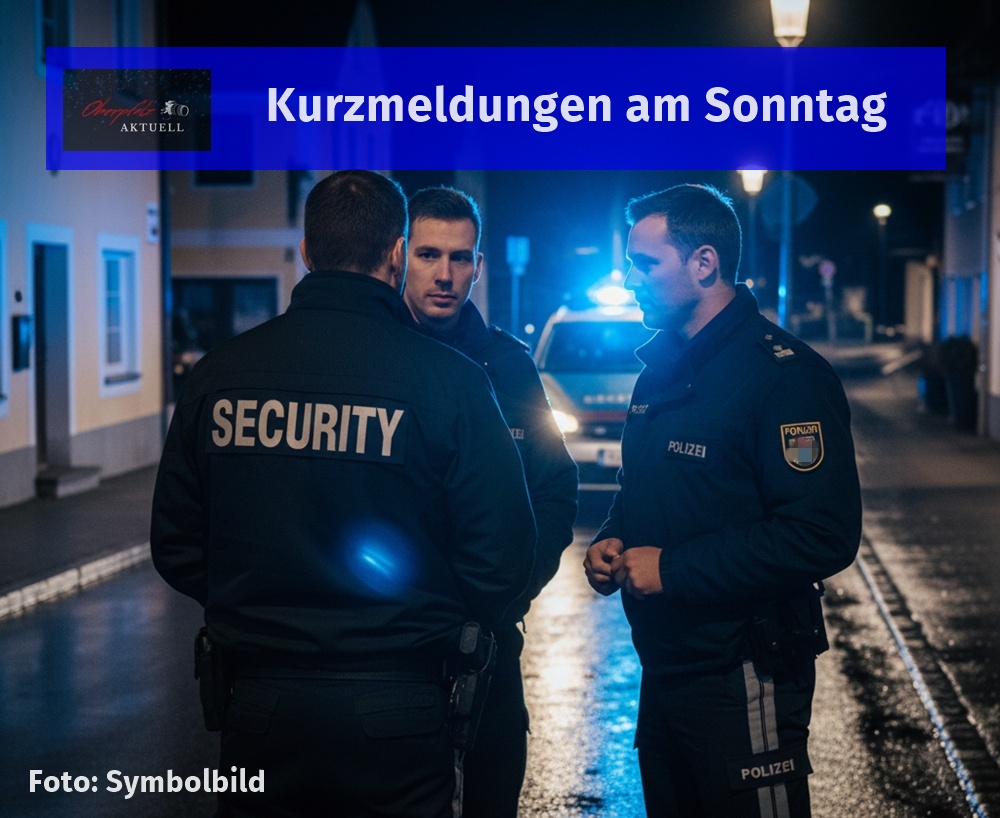 Kurzmeldungen, Polizei, Sonntag